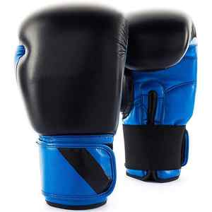 Gants de boxe professionnels avec logo personnalisé confortable en cuir PU avec lacets caractéristique imperméable pour l'entraînement sportif et le combat - Product Image 4