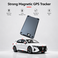 Traceur GPS magnétique 4G Cat 1 2G BLE compact étanche avec détection de chute, géolocalisation et autonomie de 2500 mAh