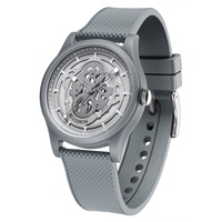 Montre unisexe éco-responsable en plastique recyclé Ocean Plastic, bracelet en silicone souple 20 mm, cadran à aiguilles quartz