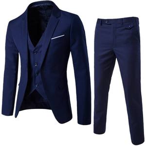Costume trois pièces pour <span class=keywords><strong>homme</strong></span>, coupe ajustée, costume professionnel pour <span class=keywords><strong>homme</strong></span>, costume <span class=keywords><strong>de</strong></span> <span class=keywords><strong>mariage</strong></span>, vêtements <span class=keywords><strong>de</strong></span> témoin et pantalon, gilet - Product Image 4
