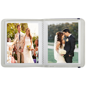 Gran oferta Dropshipping boda PU cuero 5 pulgadas para <span class=keywords><strong>Polaroid</strong></span> 600/W210/<span class=keywords><strong>300</strong></span>/400 Instax Wide Film Mini álbumes de fotos con carpeta - Product Image 5