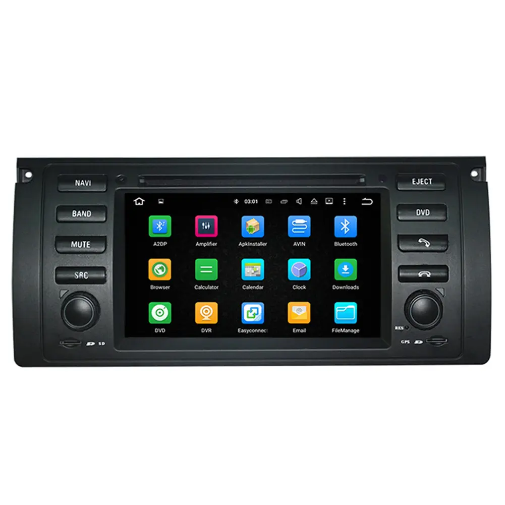 Sistem Video mobil 7 inci GPS mobil untuk BMW X5/M5/E39 1995-2003 E53 2000-2007 suku cadang otomotif Stereo mobil Android