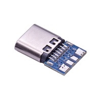 PCB 마운트 및 SMT 납땜이 있는 Type-C 14P/16P 암 소켓, 고속 충전 인터페이스 USB 커넥터