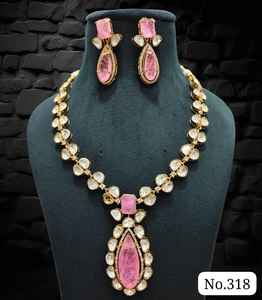 Ensemble de boucles d'oreilles collier élégant à motif floral en alliage d'argent bijoux de mariée de luxe en diamant américain pour les fiançailles ou les anniversaires - Product Image 2