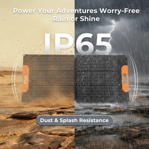 Fast Charge Foldable <b>Solar</b> <b>100W</b> Laminated High Efficiency Outdoor Survival Vehicle Roof Camping Van Energy JZK--G100-2 <b>Solar</b> Pan - Product Image 3