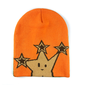 Phong Cách Mới Dệt Kim Tùy Chỉnh Mùa Đông Mũ Jacquard Tất Cả Các In Logo Beanie Mũ - Product Image 5