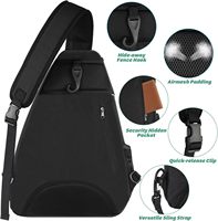 Sac de tennis TINYAT, sac à dos à bandoulière imperméable pour hommes et femmes, compatible avec les raquettes de pickleball, de tennis et de badminton