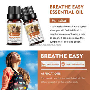 Olio Essenziale Composto Pressato a Freddo Breathe Easy 10ml, Supporto Respiratorio per Uso Quotidiano, Puro e Naturale, Sollievo Sinusale e Decongestionante - Product Image 3
