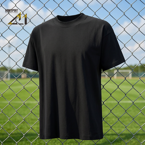 350gsm Ultra Heavyweight T-Shirt Men Drop Shoulder 100% Cotton Blank <b>Tee</b> Custom Logo Print - Product Image 1