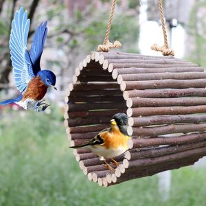 <span class=keywords><strong>Cabane</strong></span> en bois pour perroquet, nid suspendu pour oiseaux, cage à oiseaux, perchoir, maison pour perroquet, abri de repos pour perroquet, maison de jeu suspendue pour oiseaux - Product Image 3