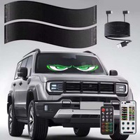 LED Truck Car Devil Eye Light APP Télécommande Grand écran Texte personnalisé Animation Motif Éclairage Affichage pour pare-brise
