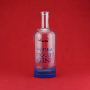 Botella de Tequila cuadrada de alta gama, 750ml de vidrio, botella innovadora de Tequila