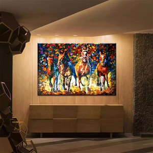 Toiles abstraites peintes à la main, <span class=keywords><strong>peinture</strong></span> à l'huile peinte à la main, vente en gros, toile d'huile peinte à la main, 100% - Product Image 2