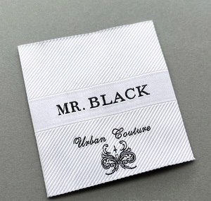 Factory Custom Wholesale High Quality Brand logo Design <strong>Woven</strong> <strong>Labels</strong> Apparel <strong>Labels</strong> for Clothing