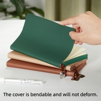 Carnet A6 personnalisé en cuir PU souple grain litchi, agenda, journal portable, carnet de voyage estampillé pour étudiants, fournisseur