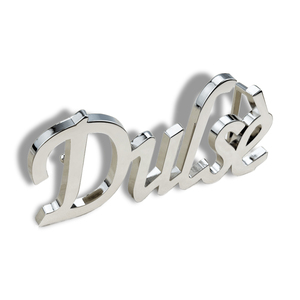 Thiết kế dây đeo của riêng bạn phần cứng riêng bạc mạ tùy chỉnh Hollow Letter logo kim loại thương hiệu Tên tấm vành đai khóa - Product Image 4