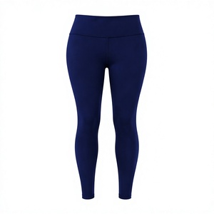 Women's Custom Logo Winter High-Waisted Seamless Yoga <b>Leggings</b> Pockets Breathable Spandex/Nylon <b>Fleece</b> Fabric Keep Warm - Product Image 3