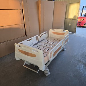Cama de Hospital Manual con Doble Manivela Eléctrica Multifuncional para Adultos, de Acero Inoxidable 032614 - Product Image 1