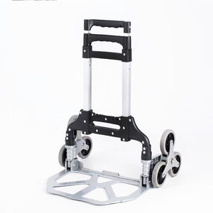 Chariot à <span class=keywords><strong>roues</strong></span> silencieuses Chariot à main en alliage d'<span class=keywords><strong>aluminium</strong></span> Capacité de charge de 75 kg Chariot à provisions pour camion à main pliant à <span class=keywords><strong>2</strong></span> <span class=keywords><strong>roues</strong></span> - Product Image 3