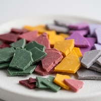 Flocons de colorant pour bougies à haute concentration pour la fabrication de bougies en cire de soja - Blocs de colorant solides concentrés multicolores