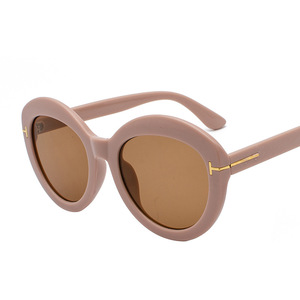 Maidis Women's Oversized Round Sunglasses UV400 PC <b>Frame</b> <b>Black</b> Lens Beach Fashion Style - Product Image 5