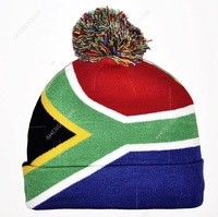 Nouvelle Arrivée Bonnet Tricoté Drapeau Béninois pour Femmes et Hommes, Bonnet à Pompon, Chaud et Doux pour l'Hiver, Extensible, Pas Cher, Personnalisable, Vente en Gros