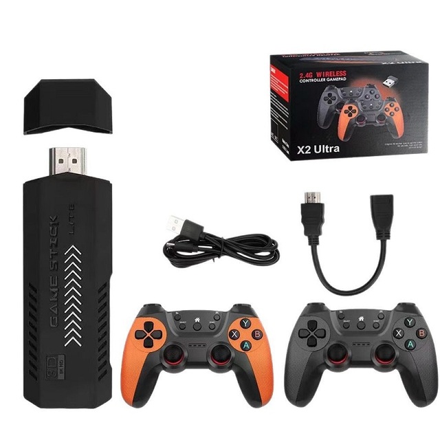 X2 Ultra 256G 70000+ Game 4K Game Stick 3D HD Retro Wireless Controller TV Video Classic Game Console