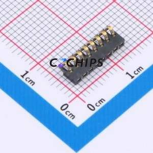 GT-BTP16008-0180B-014A Blade/Spring Contact <b>Battery</b> <b>Connector</b> SMD,P=1.6mm <b>Connector</b> Spring Contact Type 1.6mm 8P Vertical Mount - Product Image 1