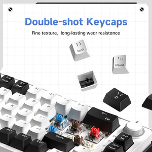New AG68 60% <b>USB</b> Type-C RGB Backlight Gaming <b>Keyboard</b> 68 Keys Compact Mechanical Plastic Desktop Mechanical Gaming <b>Keyboard</b> Mech - Product Image 5