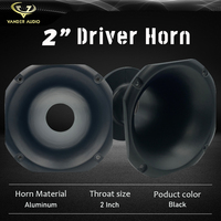 Vander Audio 2 "klaxon à gorge en aluminium boulon sur haut-parleur klaxon vis sur pilote de compression pour voiture maison Pa système Audio