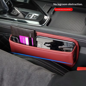 Leather Car <strong>Seat</strong> Gap <strong>Storage</strong> <strong>Box</strong> In-Car Gap Organizer Comprehensive Interior Accessories for Between <strong>Seats</strong> - Product Image 2