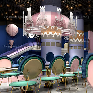 Lámparas de <span class=keywords><strong>Techo</strong></span> de Domo Creativas y Coloridas para Cuartos de Juego Infantiles, Cafeterías y Restaurantes, Lámparas Colgantes Grandes Decorativas con Diseño Único - Product Image 5