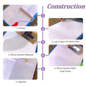 Revestimiento <span class=keywords><strong>de</strong></span> Pared <span class=keywords><strong>de</strong></span> <span class=keywords><strong>Microcemento</strong></span> <span class=keywords><strong>de</strong></span> Alta Calidad - Revestimiento Acrílico Impermeable con Acabado Mate y Fuerte Adhesión para Paredes Interiores/Exteriores - Product Image 5