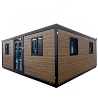 Maison préfabriquée modulaire moderne de 20 pieds ou 40 pieds, extensible, confortable, mobile et pliable, type conteneur.