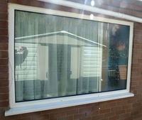 Cadre en plastique PVC blanc moderne à double panneau pour fenêtres fixes Upvc pour maison hôpital sous-sol appartement hôtel salon cuisine