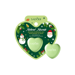 Bálsamo Labial Navideño SADOER al por Mayor, 5.8g, Humectante de Aguacate, Estuche en Forma de Corazón, Aroma a Frutas, Caja de Regalo Navideña OEM, Venta al por Mayor - Product Image 5