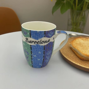 Tazas de cerámica con temática de <span class=keywords><strong>Barcelona</strong></span> Hermosos patrones de mosaico Práctico para uso personal o regalos - Product Image 1