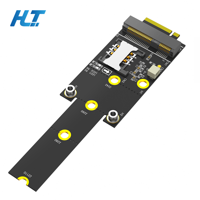 M.2 Key-M to Mini PCI-e Adapter SIM Card Slot (Standard/Micro/Nano) Laptop PC Network Expansion 10Gbps PCB Material in Stock