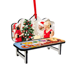 MDF Wooden Sublimation Memorial <strong>Bench</strong> Ornament for <strong>Christmas</strong> <strong>Decoration</strong>
