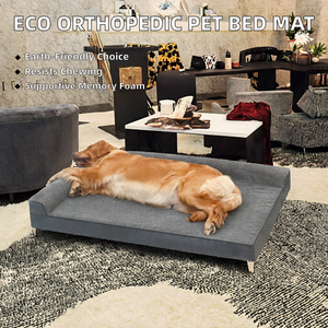 Cama ortopédica ecológica de plástico refrescante para perros, tipo tienda, cuadrada, extraíble, lavable, calmante, a prueba de mordeduras, para animales pequeños, profunda, al por mayor - Product Image 2
