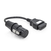 Cable adaptador de diagnóstico de 30 pines a OBD2 de 16 pines para camiones Iveco, cable de conexión para lector de códigos de fallas OBD II para camiones pesados