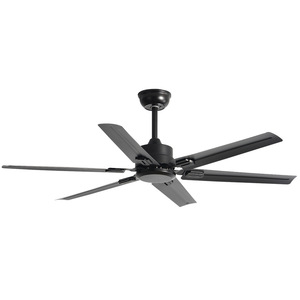 Six Blade Stainless Steel Ceiling Fan Ac Motor Quiet Design For Living Room And Study No Light Industrial Retro Style - Product Image 3