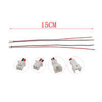 Mini Micro JST 1.25mm Pitch 2 Pin Pria Wanita konektor steker dengan kabel kawat 15CM 28AWG