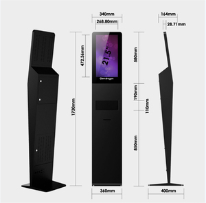 support au <span class=keywords><strong>sol</strong></span> sans contact mural automatique distributeur de savon gel <span class=keywords><strong>désinfectant</strong></span> pour les mains digital signage kiosk - Product Image 2