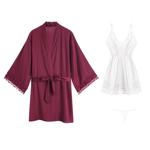 <span class=keywords><strong>Camicia</strong></span> <span class=keywords><strong>da</strong></span> <span class=keywords><strong>Notte</strong></span> di Lusso a Maniche Lunghe con Laccetti in Raso e Pizzo, Vestito Antiscivolo e <span class=keywords><strong>Camicia</strong></span> <span class=keywords><strong>da</strong></span> <span class=keywords><strong>Notte</strong></span> per Donne - Product Image 6