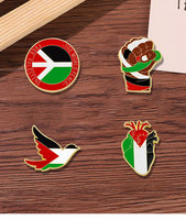 2025 nouvelle broche palestinienne drapeau paix Pigeon et liberté arrêter la guerre épinglette Badge métal Palestine Souvenir cadeaux
