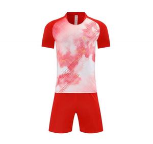 Kaos Latihan Sepak Bola 100% Poliester Kerah Bulat Patchwork Cetak Laser Unisex - Product Image 3