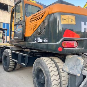Excavadora de ruedas hidráulica grande Hyundai 210W-95 21ton usada coreana producida en 2022 máquina de construcción Hyundai 210w-95 - Product Image 1