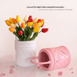 Mini <span class=keywords><strong>pot</strong></span> <span class=keywords><strong>de</strong></span> fleurs au design <span class=keywords><strong>de</strong></span> dessin animé, porte-monnaie, sac à main, vase à succulentes avec fleurs séchées pour la décoration <span class=keywords><strong>de</strong></span> la maison et du salon - Product Image 1