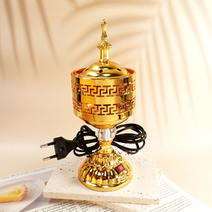 Di alta qualità stile Dubai bruciatore di incenso elettrico in <span class=keywords><strong>oro</strong></span> stile arabo in metallo Bakhoor bruciatore di incenso - Product Image 6